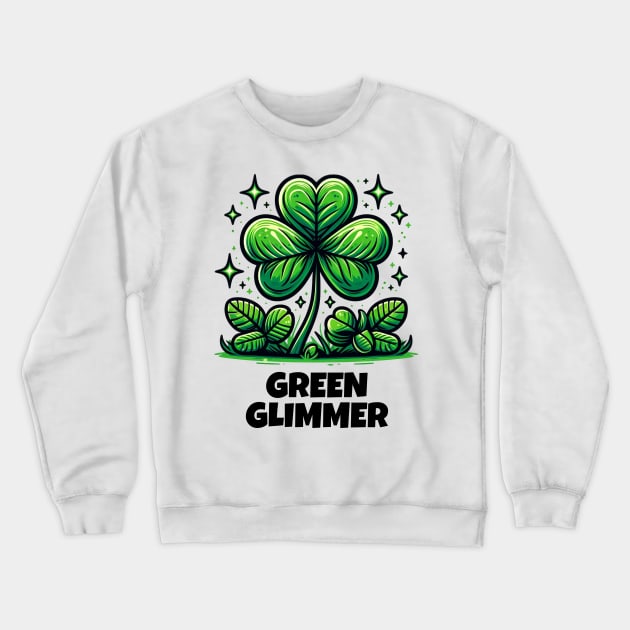 EMERALD KISSES: DELICATE DANCE OF THE IRISH SHAMROCK Crewneck Sweatshirt by Eire